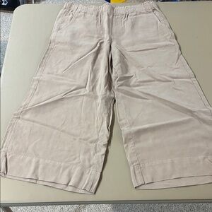 Pure Jill Mink Wide-Leg Capri Pants NWT Size SP